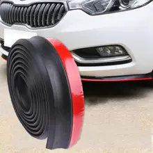2.5 m/8.2ft Car Styling Auto Paraurti Striscia di Nastro di Gomma Stampaggio Splitter Esterno Paraurti Anteriore Labbro Car Sticker Protector accessorio