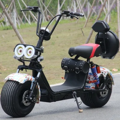 

Electric scooter motorcycle 1000W power saving r with Bluetooth music LED headlight trunk can be customized color endurance 50KM