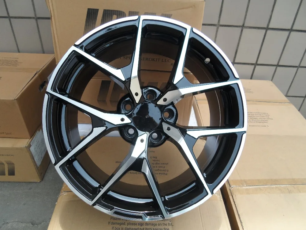 18 &quotчерный MACHIEN лицо колеса Диски Подходит BENZ E430 E420 E200 SL350 SL600 W838 | Автомобили и