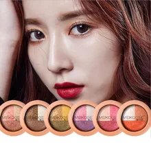 

MEIKOGEE Waterproof Easy Makeup Pearlescent Matte Scrub Tricolor Eyeshadow Cute Eyeshadow Earth Color High Quality Eye Shadow