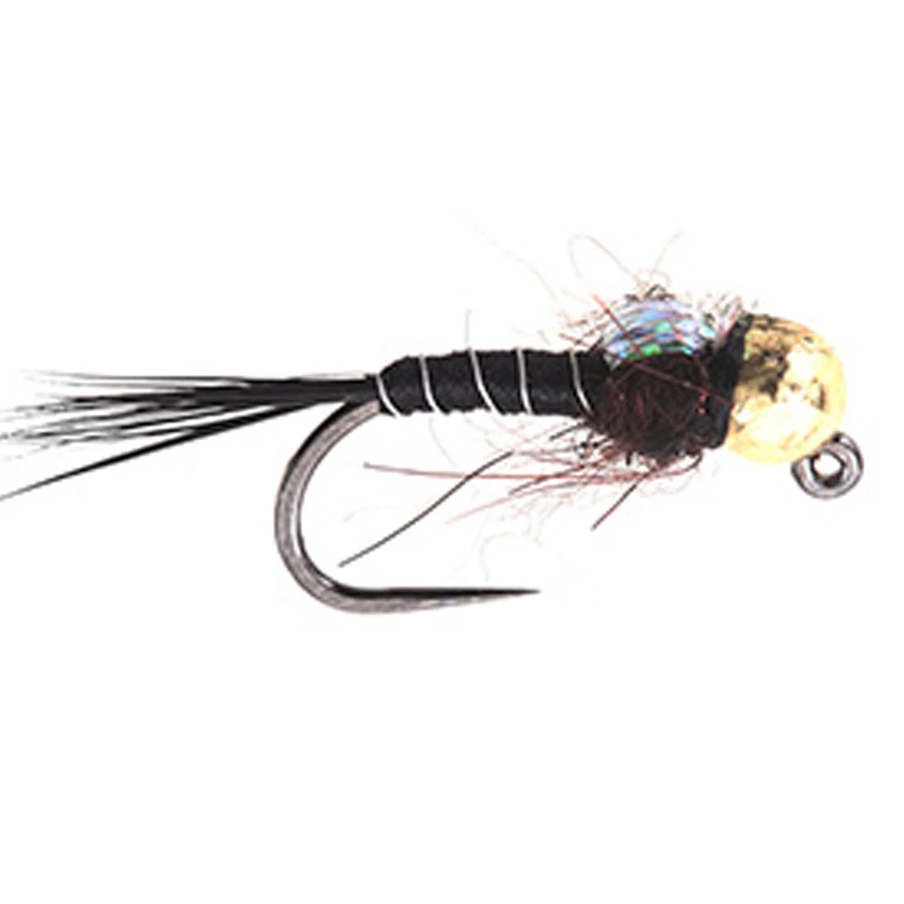 6pcs AventikTungsten Jig Black Nymph Flies Dry Trout Flies Choice Of
