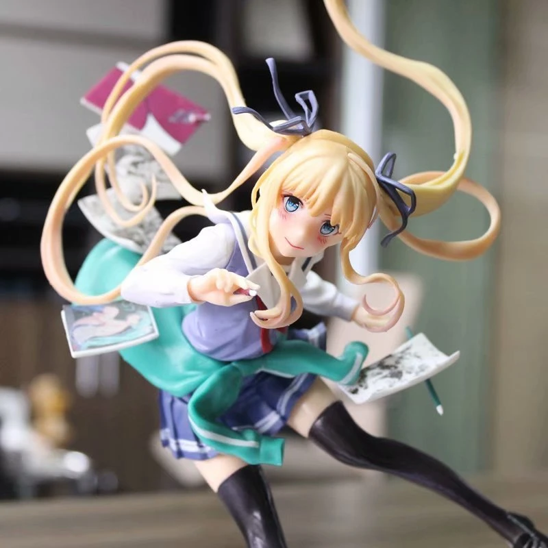 Аниме Saenai Heroine no Sodatekata Eriri Спенсер Sawamura с книгой сексуальная девушка ПВХ экшн