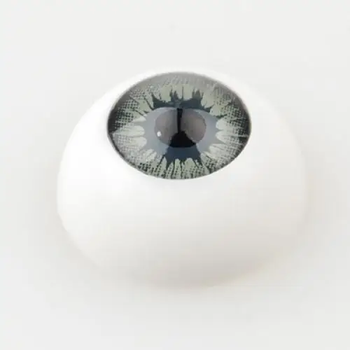 8Pcs 4 Colors Half Round Hollow Acrylic Eyes Eyeballs 16mm Doll Making Repair