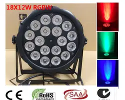 4 шт./лот 18X12 W RGBW 4in1 16 бит приглушить светодиодный ночник банок прожектор для сцены, дискотек DJ светодиодный par DMX512 4/8CH