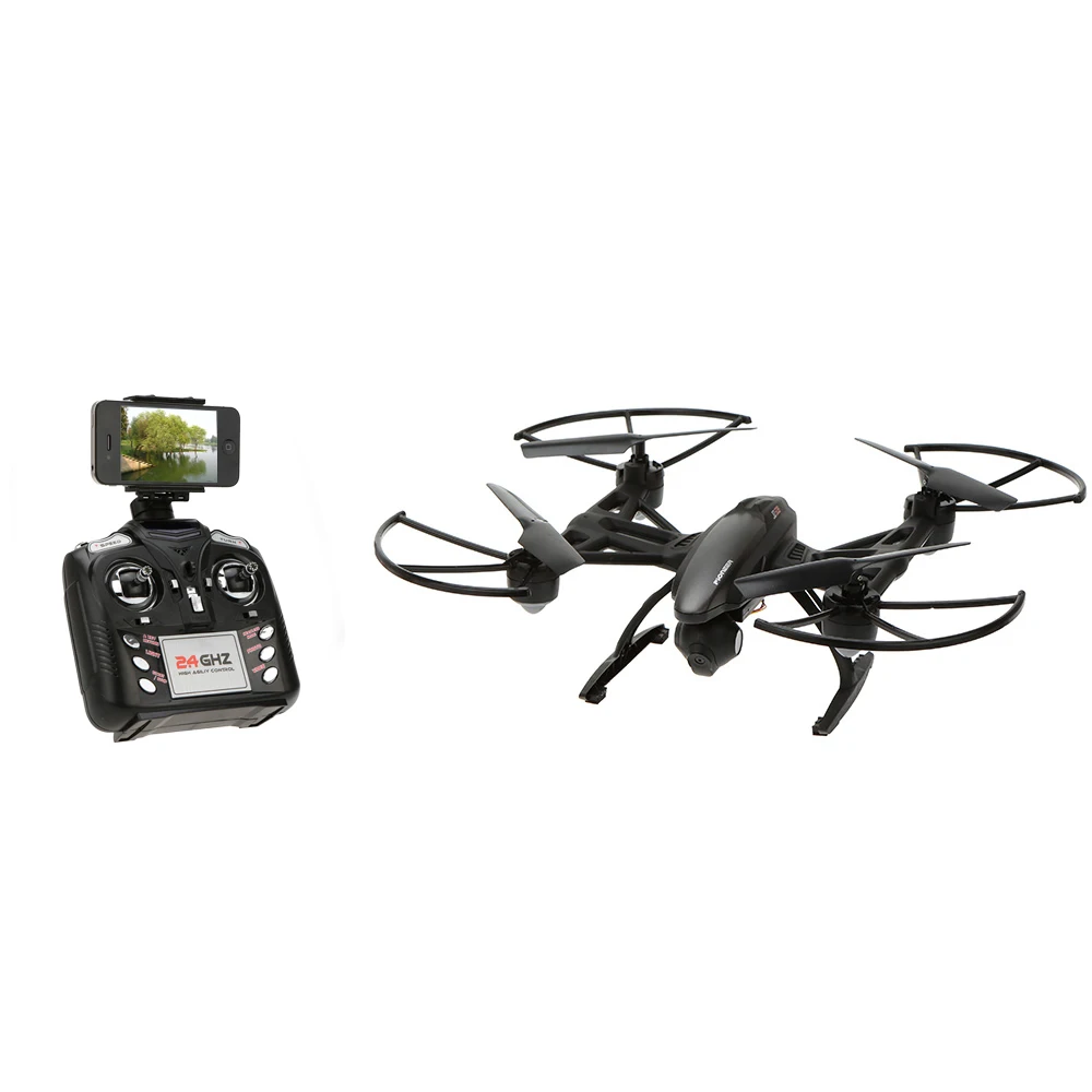 

Drone With Camera RC 509W 6-Axis Gyro Wifi FPV RC Quadcopter 0.3MP High Hold CF Mode One Key Return MobilePhone Control Dron