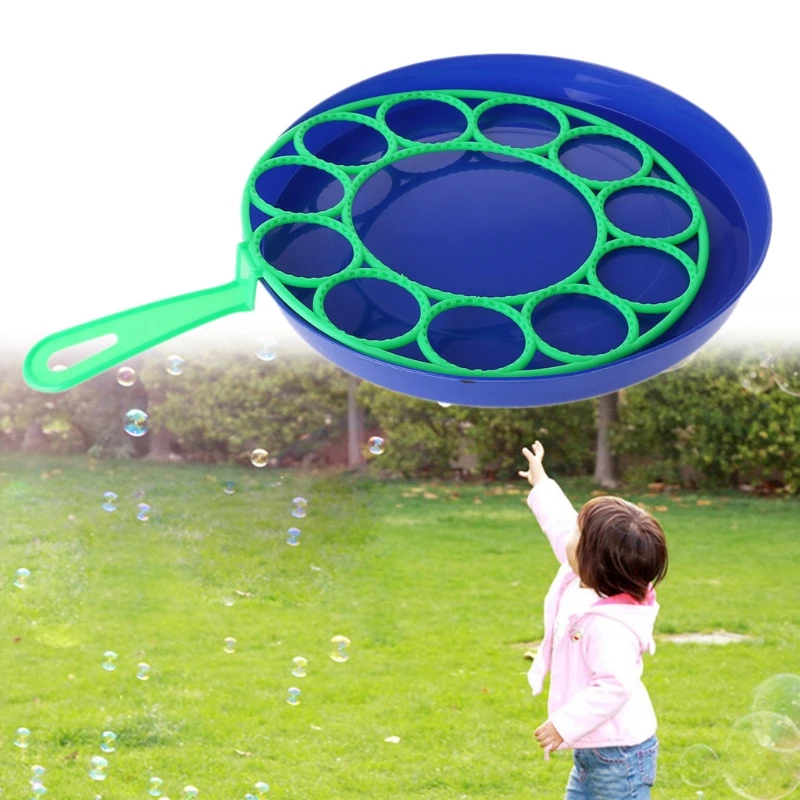 

New Bubble Dish Big Bubble Tool Soap Bubble Maker Blower Set Outdoor Toy Gifts