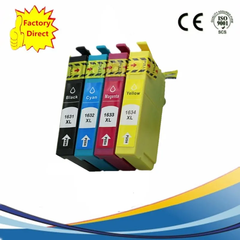 8 x T1631 T1621 16 T16 Ink Cartridge Replacement For Epson Workforce WF 2010W WF 2510WF WF 2520