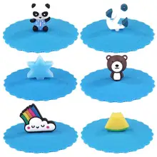 Практичный термостойкий синий силиконовый инвариантный длительный срок службы нескользящий запаянный герметичный чехол с мультяшной пылезащитной крышкой