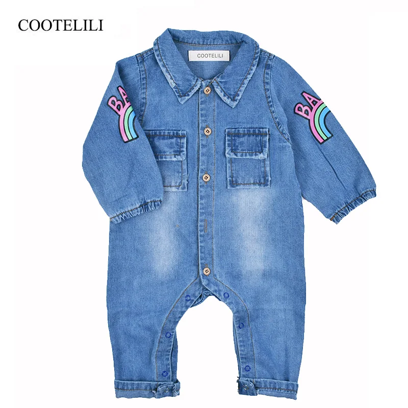 

COOTELILI 60-90cm Fashion Printing Kids Girls Clothes Jumpsuit Newborn Baby Romper Autumn Infant Boys Romper Costume