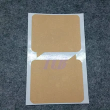 Отрывающиеся стикеры Dialog Box форма, золотистый цвет пустой царапины с помощью монеты для открытки Обложка Канцелярские стикер сообщений