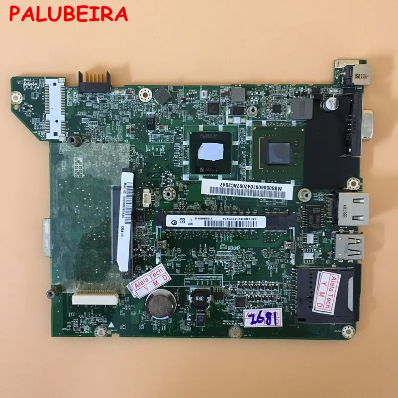 Материнская плата для ноутбука Acer Aspire One ZG5 A110 A150 DA0ZG5MB8G0 31ZG5MB0010MBS0506001 MB.S0506.001 |