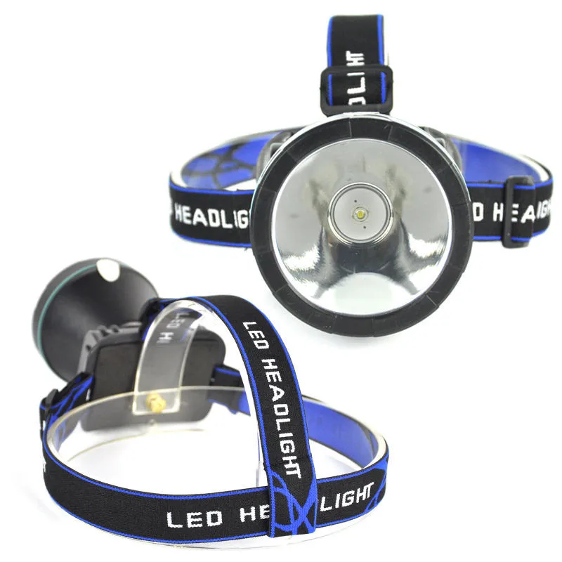 

Waterproof LED Rechargeable Headlight Blue/yellow/white Lamp lighting for Camping hiking Cycling Headlamp Torch with AC Charger