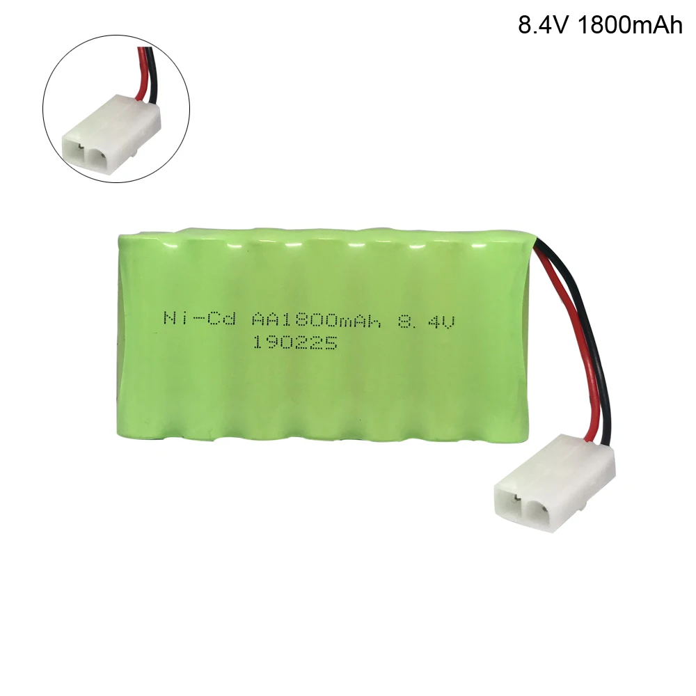 

8.4v 1800mah AA NI-MH rechargeable Battery for Electric toys RC car ship robot 8.4 V high capacity nimh battery L6.2-2P plug