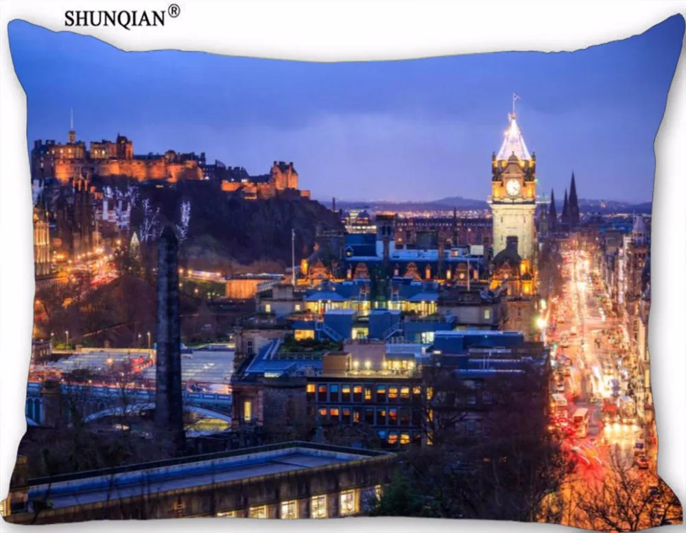 

New Edinburgh Pillow Case Custom Wedding Pillowcase Cover Cases Gift Zippered Rectangle Pillow Case 18-1-30