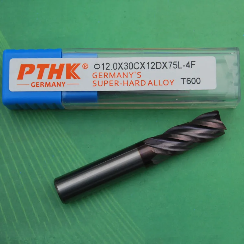 

60 degrees tungsten steel cutter CNC machining CNC tool cutter alloy coating 12.0X12DX75L-4F