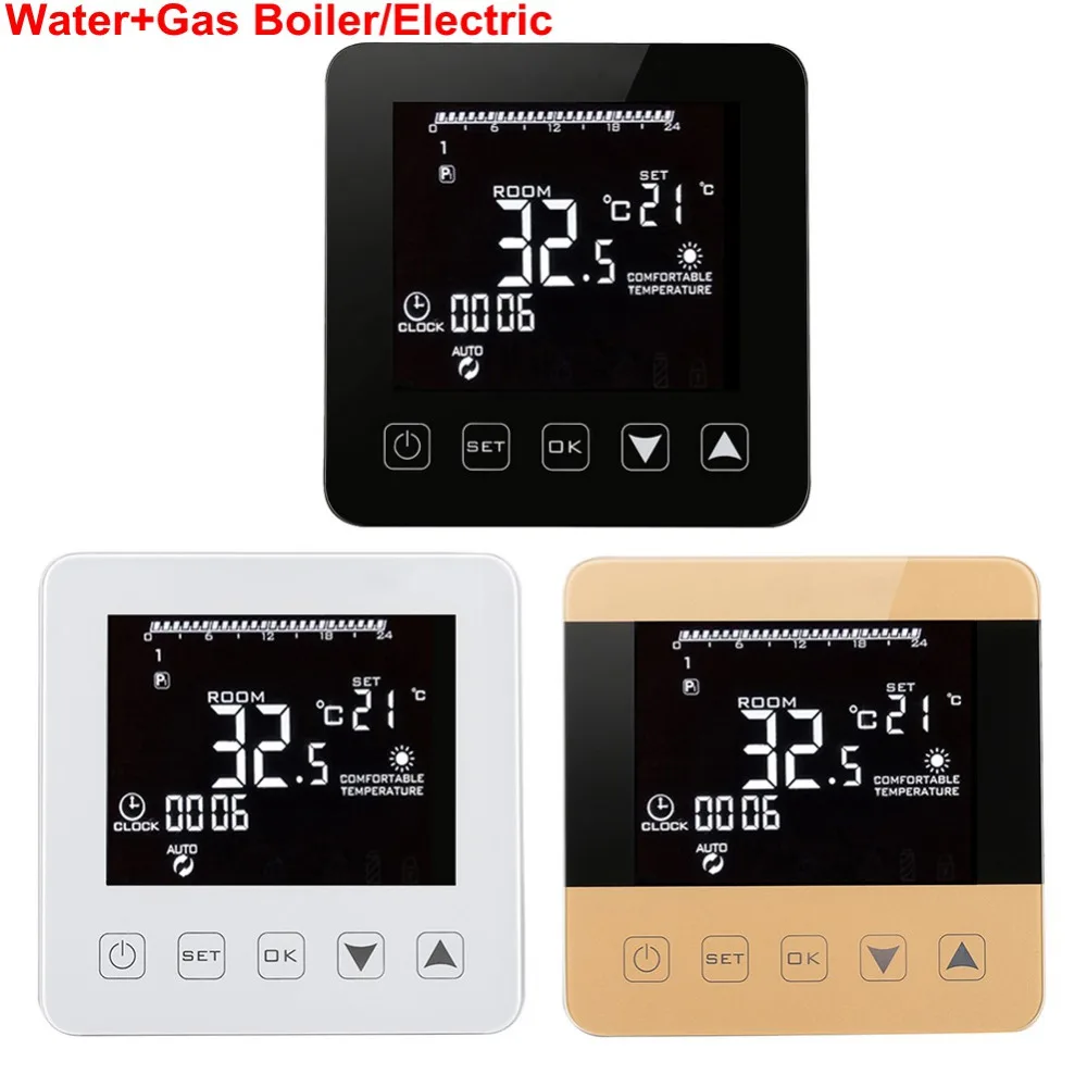 Wireless Wifi Programmable Temperature Regulator Heating Thermostat Digital LCD Touch Screen Temperature Controller Thermostat Wireless Wifi Programmable Temperature Regulator Heating Thermostat Digital LCD Touch Screen Temperature Controller Thermostat