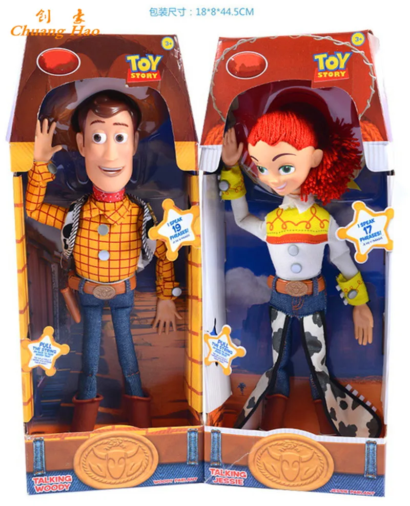 Toy Story 3 Talking Woody Jessie Pvc Action Figure Collectible Model