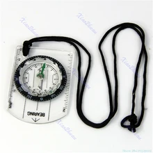 1 походный Кемпинг Открытый опорный Компас Карта мм дюймовый измерительная линейка мини Прямая поставка