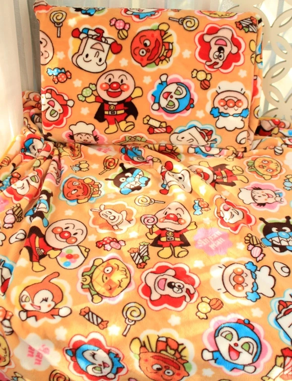 1 шт. очень мягкая мультяшная Подушка Anpanman Baikinman чехол плюшевое фланелевое одеяло