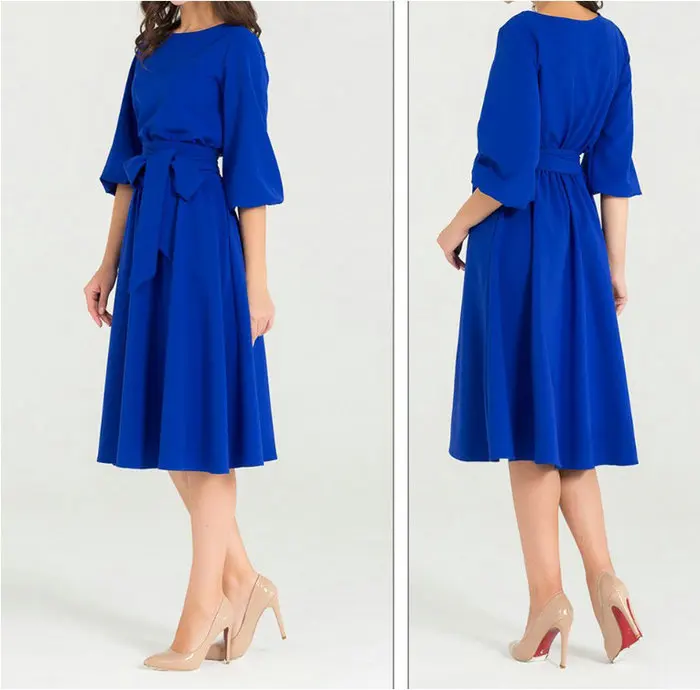 women clothing dress Full-coloured medium-long tie collar office dress casual style working new design hotsales low price pure c women clothing dress Full-coloured medium-long tie collar office dress casual style working new design hotsales low price pure c