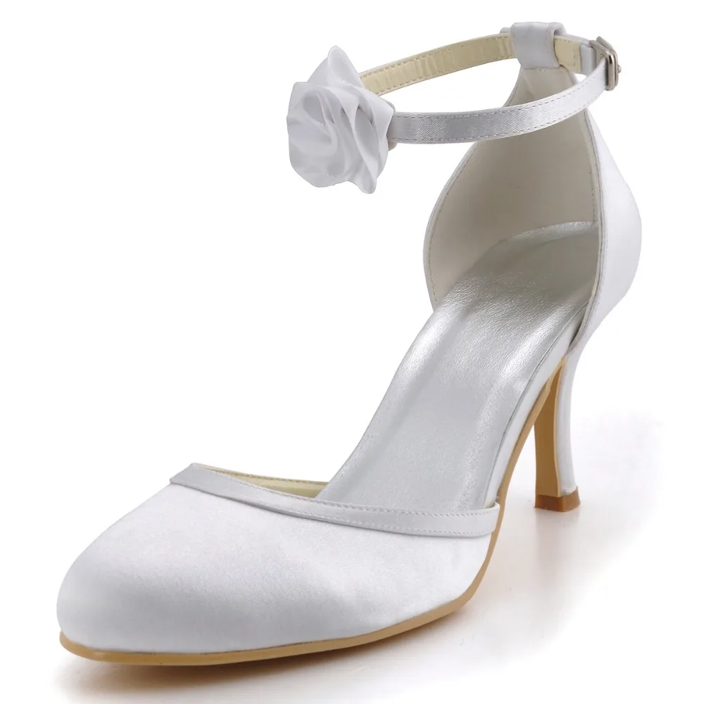 high heel satin shoes