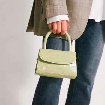 

Customized niche super beauty mini retro matcha green handbag bag female 2020 new shoulder Messenger bag