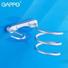 GAPPO фен-стойка для волос, алюминиевая сушилка для волос, настенный держатель для ванной комнаты, Креативные аксессуары для ванной