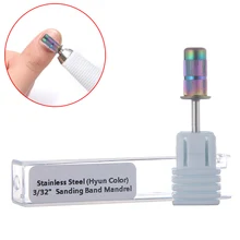 Lixa elétrica banda mandril manicure broca bit unha polimento refino arquivo de unhas brocas limpo rebarba cutícula ferramenta