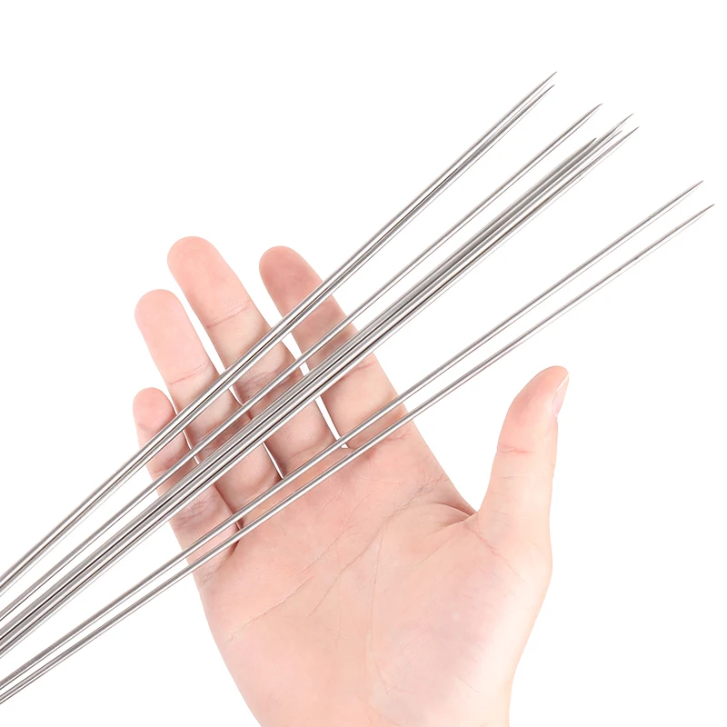 Ti artisan outdoor picnic Barbecue prod Titanium skewers grill BBQ meat brochette shish kebab skewers roasting needles