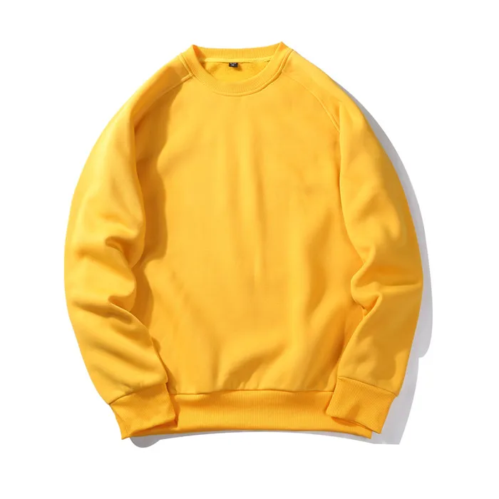 Бренд Patchwrok толстовки для мужчин Уличная утолщенная теплая Толстовка пуловер для мужчин в стиле хип-хоп с круглым вырезом флисовое пальто мужская одежда - Цвет: wy19 yellow