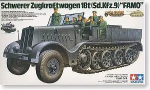 TAMIYA масштаб 1/35 модели 35239 Sd.Kfz.9 FAMO 18t Полугусеничный трактор|tamiya 1/35|1/35 scalescale models |