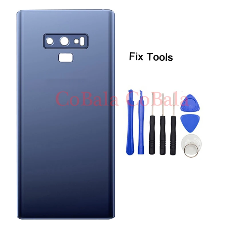 1 шт. для samsung Galaxy Note9 Note 9 N960 N960F Задняя крышка батареи задняя дверь Корпус чехол+ объектив для рамы камеры+ IMEI