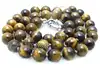 Small 6mm Round brown Natural Tiger's Eye 17
