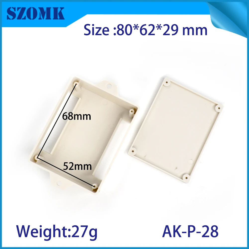 szomk plastic PLC enclosure din rail plastic instrument casing device box (8)