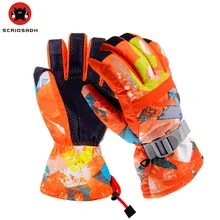ПроПро утолщенной Лыжный Спорт Сенсорный экран перчатки Открытый Для мужчин Для женщин Нескользящие Водонепроницаемый ветрозащитные перчатки Утепленная одежда Сноубординг перчатки