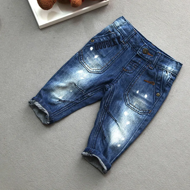 Baby boy pants Fashion cowboy newborn pants baby denim pants jeans toddler jeans infant ripped pants 6M-4T