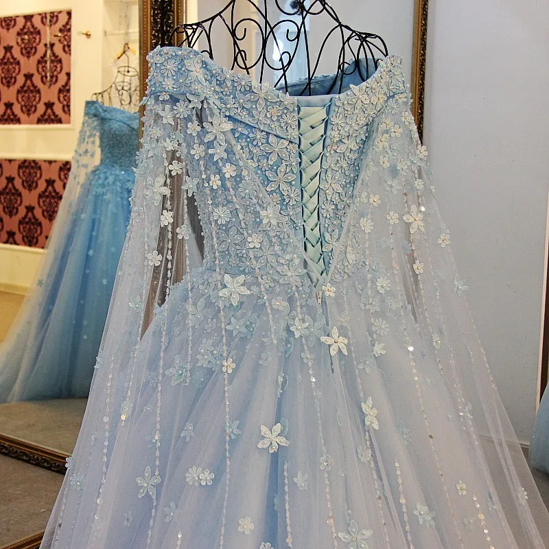 LS16995 выпускные платья abendkleider с плеча принцесса синие арабские вечерние платья