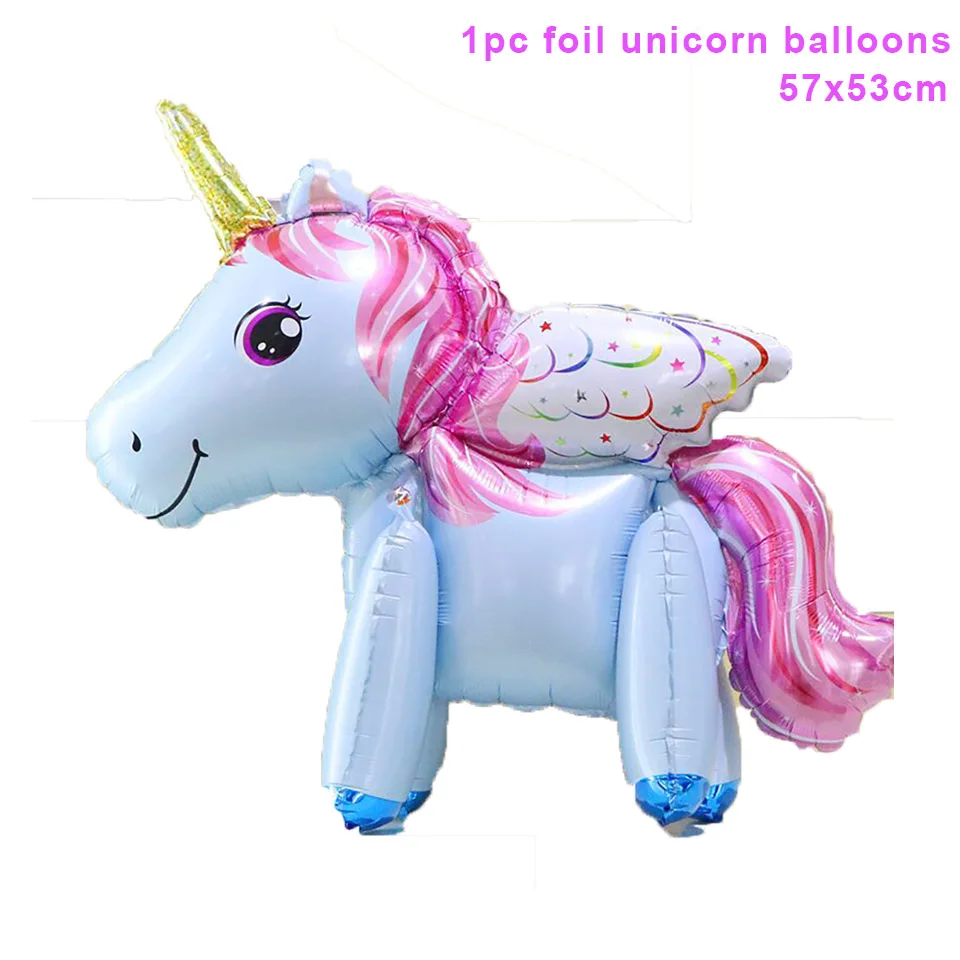 blue unicorn party balloons