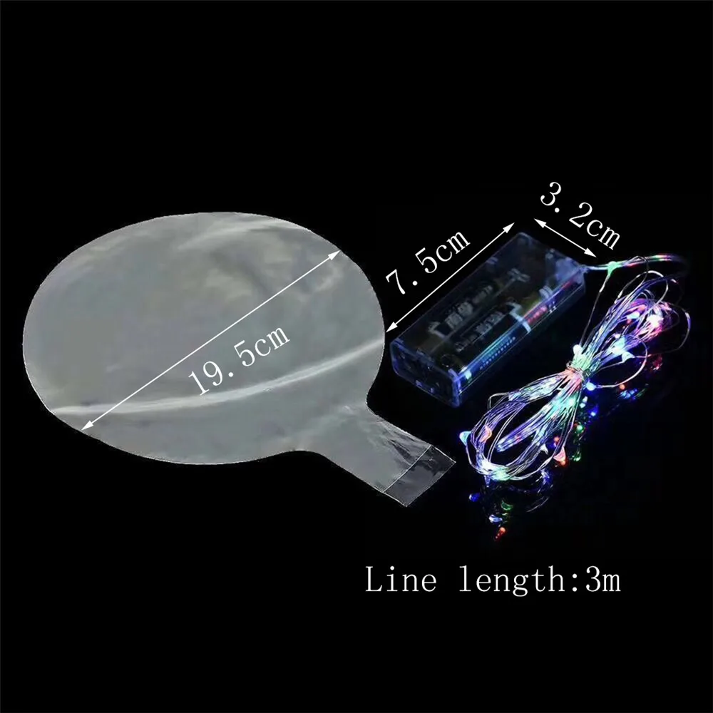 Balloon LED Lights BoBo Bubble Balloon For Birthday Wedding Valentine Decoration