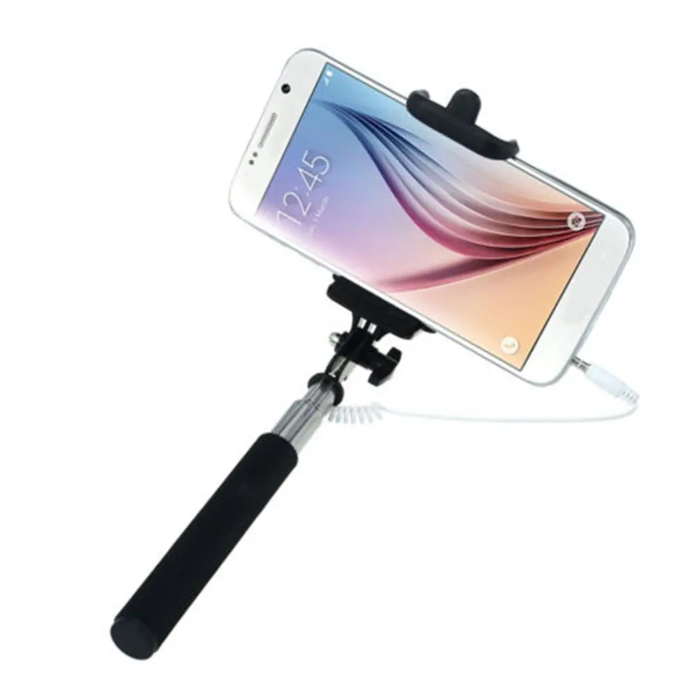 

Universal Portable High Quality Mini Selfie Stick Wired Handheld Monopod Extendable Portable For IPhone For Android Mobile Phone