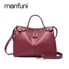 Женская сумка высокого качества из натуральной кожи с короткими ручками большая сумка через плечо для женщин на молнии женские ручные сумки