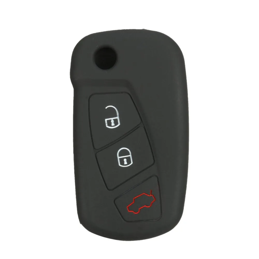 3 Button Folding Car Remote Control Silicone Protective Sleeve Case For
