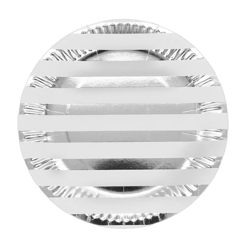 Silver stripe Одноразовые салфетки/стаканчики/тарелки в Синий Золотой горошек для свадьбы, вечеринки в честь Дня рождения для детей, одноразовые бумажные салфетки для посуды - Цвет: Silver stripe