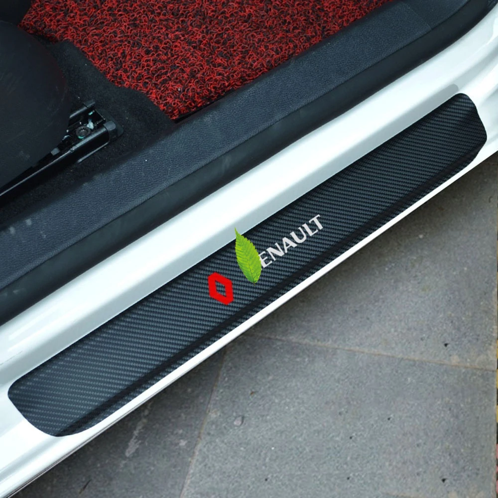

Door Sill Plate Car Accessories Car Scuff Sticker Sticker for Renault CLIO MEGANE TWINGO CAPTUR ESPACE KADJAR LOGAN SANDERO