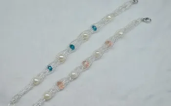 

Fashion Freshwater REAL Pearl Bracelet Bangle for Women/Lady/Girls/Female Beautiful Jewelry