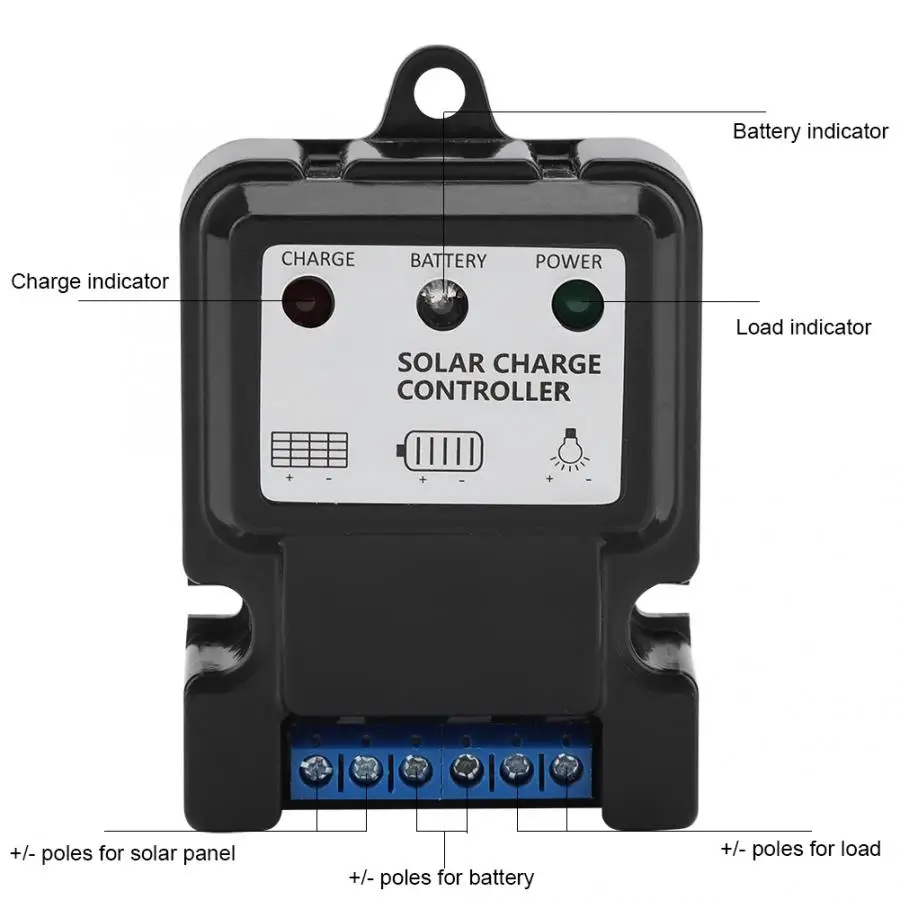 PWM Intelligent Smart Solar Energy Discharge Charge Controller Regulator solar Charging Controlling Tool