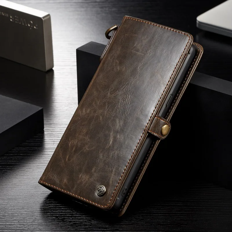 Роскошь Флип Бумажник кожаный чехол для телефона для samsung Galaxy Note 9 8 Съемный держатель для карт чехол для samsung S9 S8 плюс с полосы