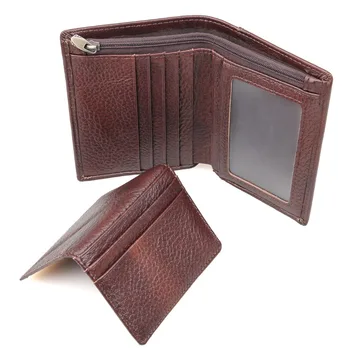 

Tanned Leather Wallet RFID Blocking Credit Card Holder Billfolds Wallet R-8142-2C