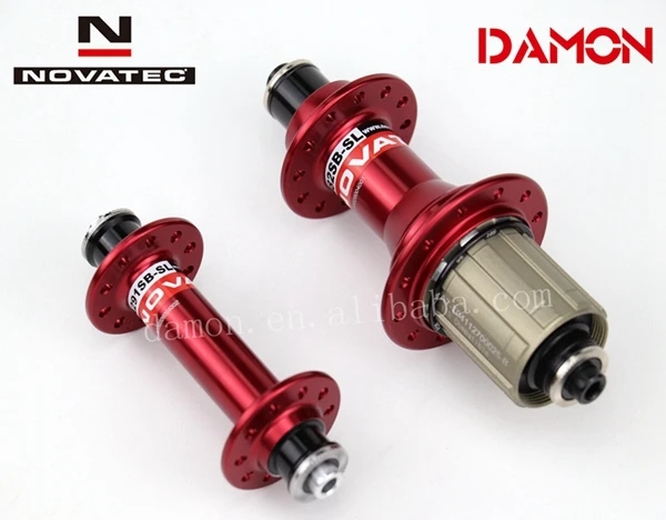 SL Red 20 24H Pair Novatec A291SB F482SB 20 24 Отверстия дорожный сплав велосипедный концентратор 11S Супер светильник V тормозные втулки 100 мм 130 мм 4 подшипника черный красный белый - Цвет: SL Red 20 24H Pair
