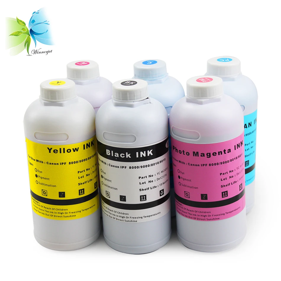 Winnerjet 8 liters/lot PFI-701 water based pigment ink for Canon IPF8000s IPF9000s 8000S 9000S printing refill | Компьютеры и офис